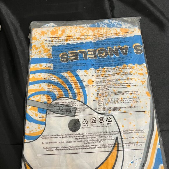 Los Angeles Chargers Mitchell & Ness Team Burst Sublimated T-Shirts-White Large - Picture 2 of 2